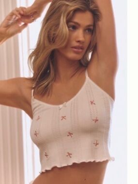 Anthropologie Coquette Tank